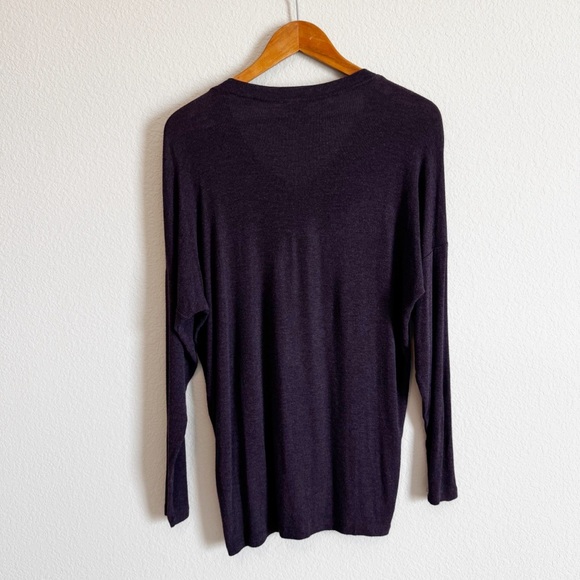 CAbi #3634 Purple Serenity Comfy Oversized Long Sleeve Top Size XS - Picture 6 of 8